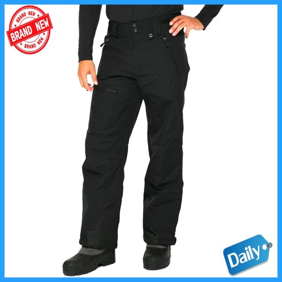 Insulated Ski Pants Men's Mountain ThermaTech Waterproof Windproof Relaxed Fit